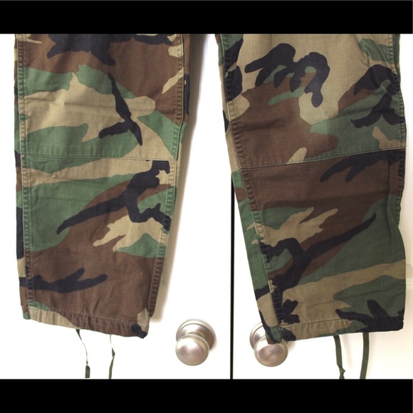 Woodland camouflage trousers military BDU fatigues - Picture 3 of 10